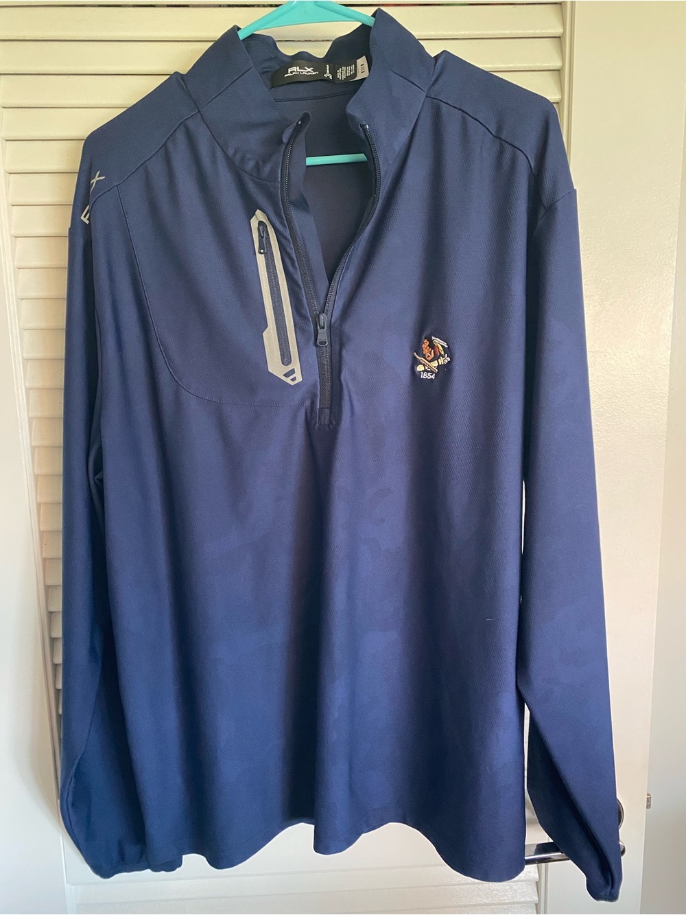 Ralph Lauren Navy RLX Half-Zip Performance Jacket